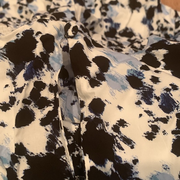 Apricot 3/4 Sleeve Blue & White Dress - Picture 6 of 6